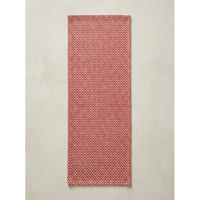 Chemin de table Red Herringbone Bay