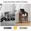 Record Player Stand w/Charging Station 5 Storage Compartments Anti-toppling Kits-1777008430