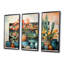 Aquarelle florale bleue I - Boho Pottery, art mural-1723696932-1723696930