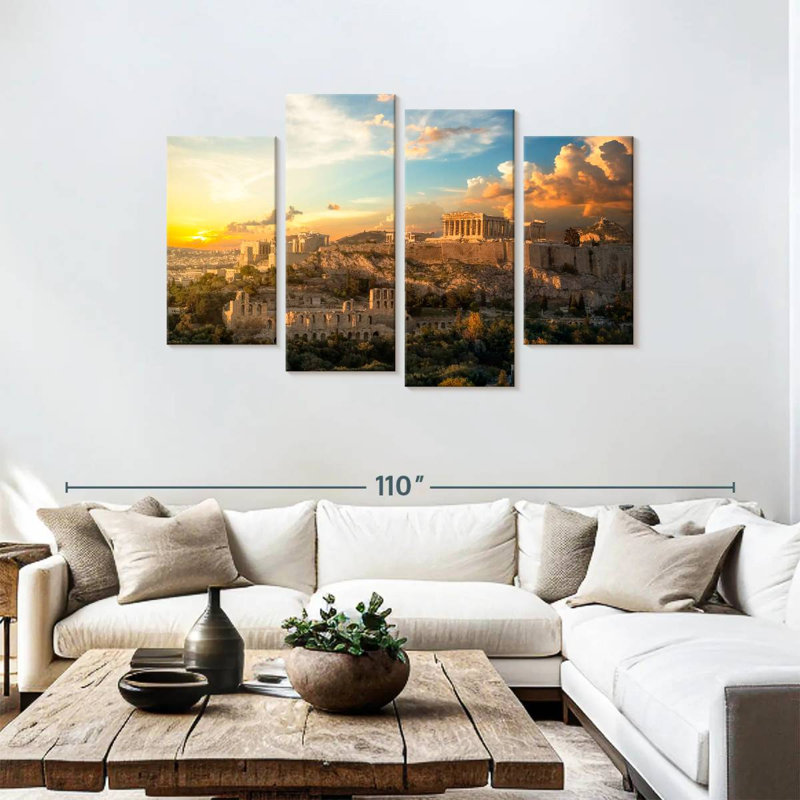 Keesha Glorious Acropolis Sunset, 48" H x 75" W