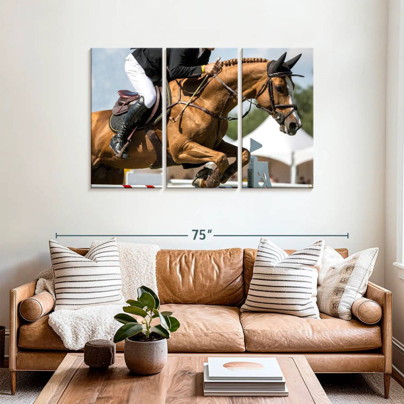 Sireci Equestrian Jumping Show, 36" H x 57" W