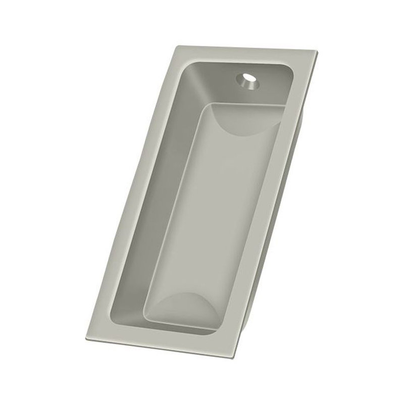 Flush Cup / Bin Pull, Brushed Nickel