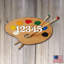 Support mural pour palette de peinture