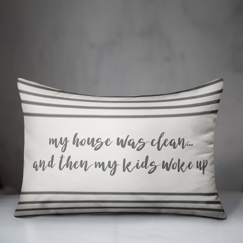  Coussin My House Was Clean, Polyester / Bourre en polyester