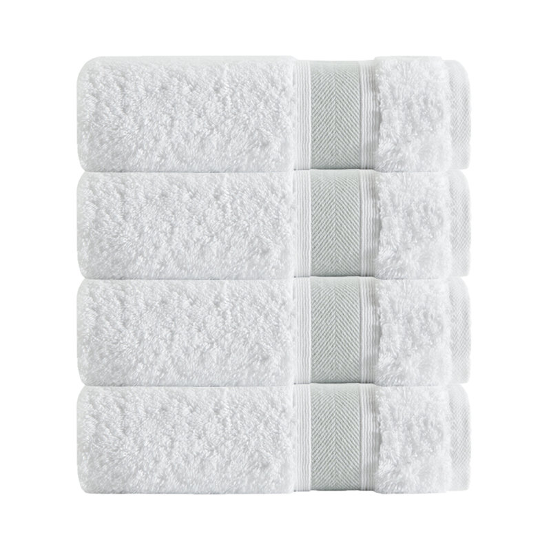 Ensemble de serviettes de bain en coton turc 4 pièces Amair, Vert
