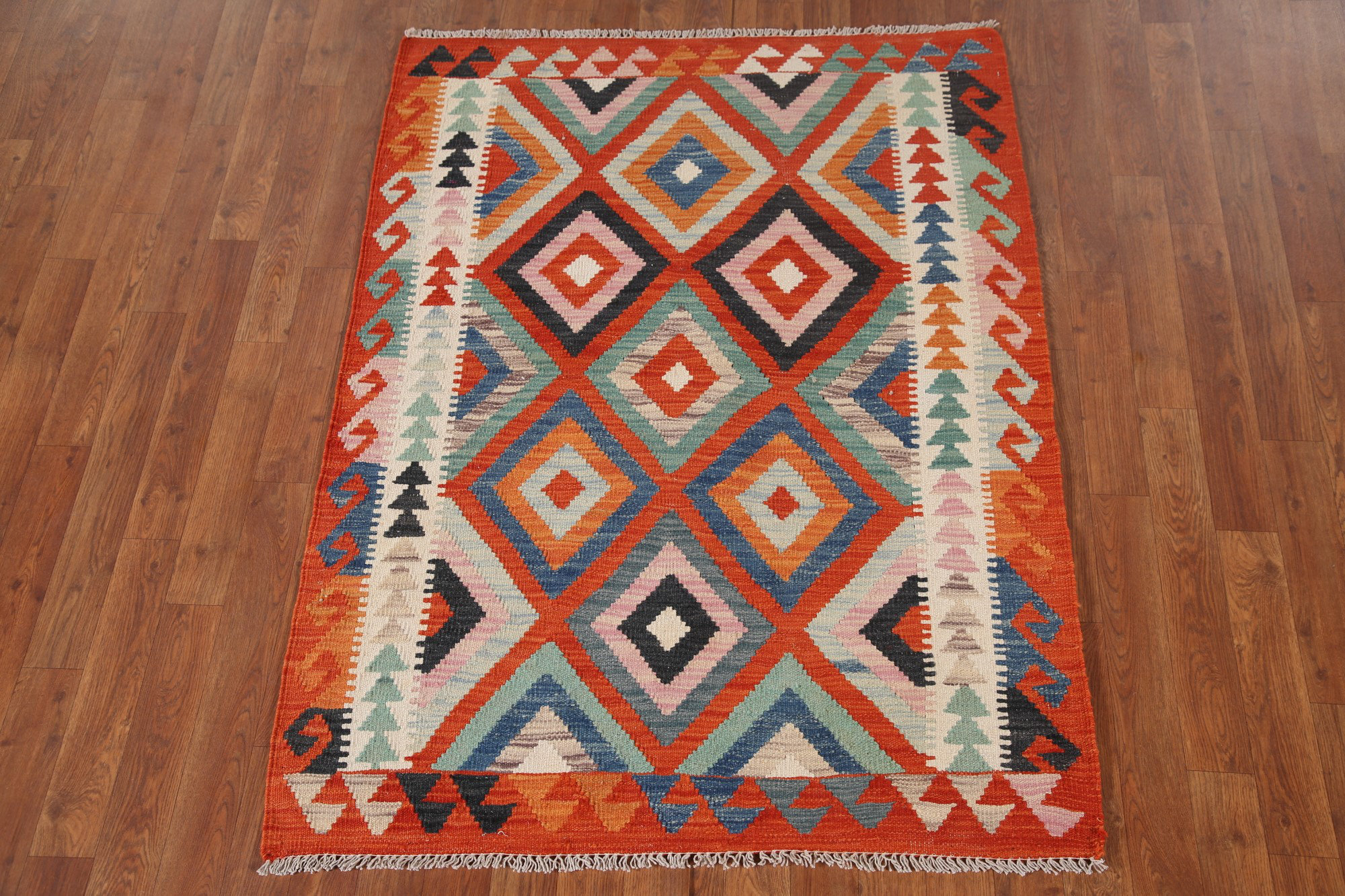 Dakota Fields South Western Kilim Oriental Accent Rug 4x5 | Wayfair