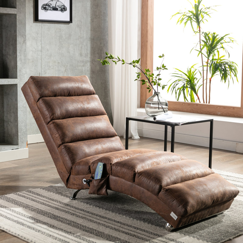 Méridienne moderne en lin, longue chaise longue pour bureau ou salon