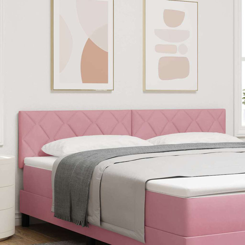 Headboard, 78cm H x 180cm W x 7cm D, Pink