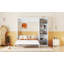 Lit escamotable double pleine grandeur avec tablettes-744580376