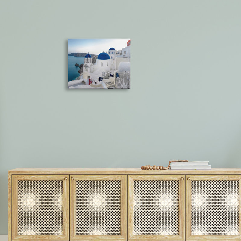 «Ocean View City Landscape Beautiful Architecture White Buildings» par Danita Delimont - photographie, Toile tendue