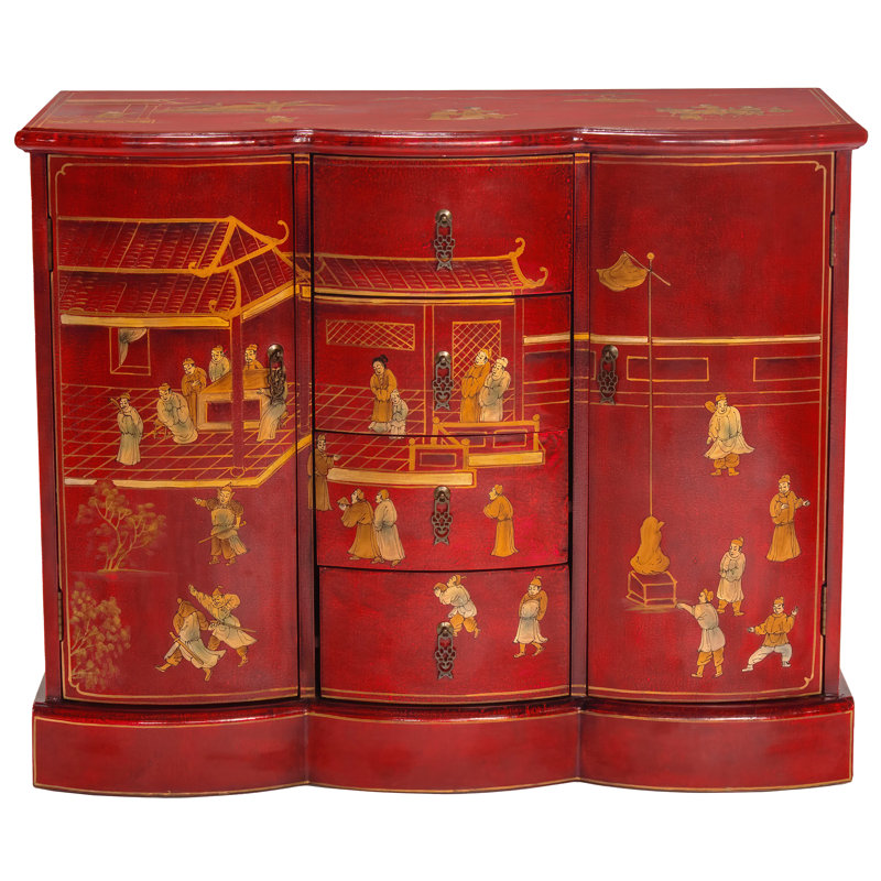Red Lacquer Cabinet - Courtyard
