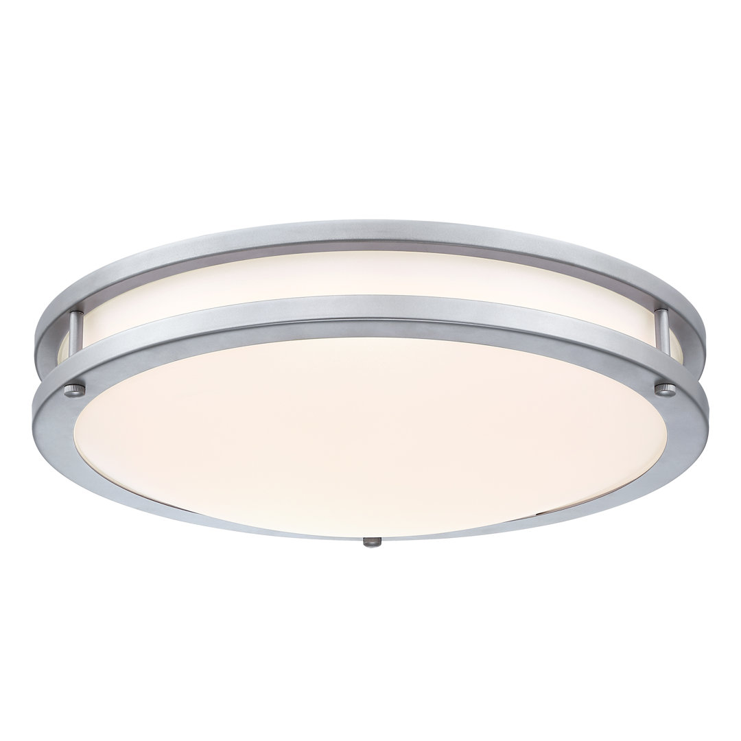 Hanz Selectable LED 2700K, 3000K,3500K, 4000K, 5000K Flush Mount Ceiling Light Ebern Designs 