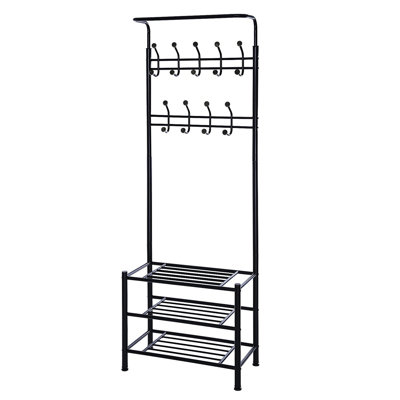 Erelah 66 cm W Hall Tree with Shoe Storage