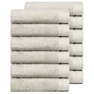Graciela 12 Piece 100% Cotton Washcloth Set
