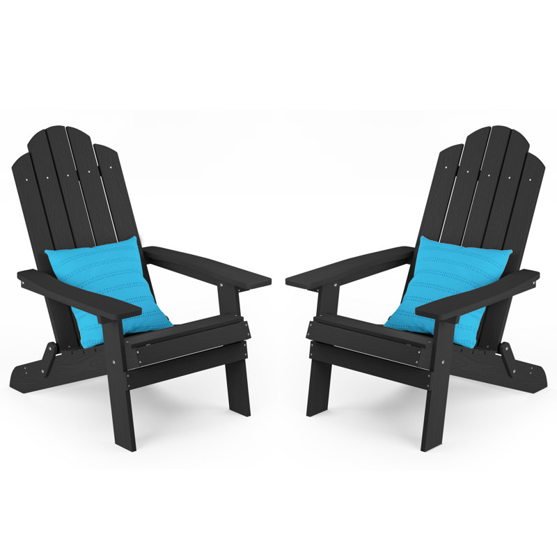 Outdoor Adirondack Chair, Black