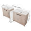 Meuble-lavabo autoportant de 84 pouces avec lavabo en céramique et armoires de rangement, porte à fermeture douce, armoire combinée-129437875