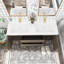 Meuble-lavabo double 60 po avec plateau en résine Tharron-1828537939