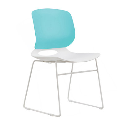 Ensemble de 4 chaises empilables modernes