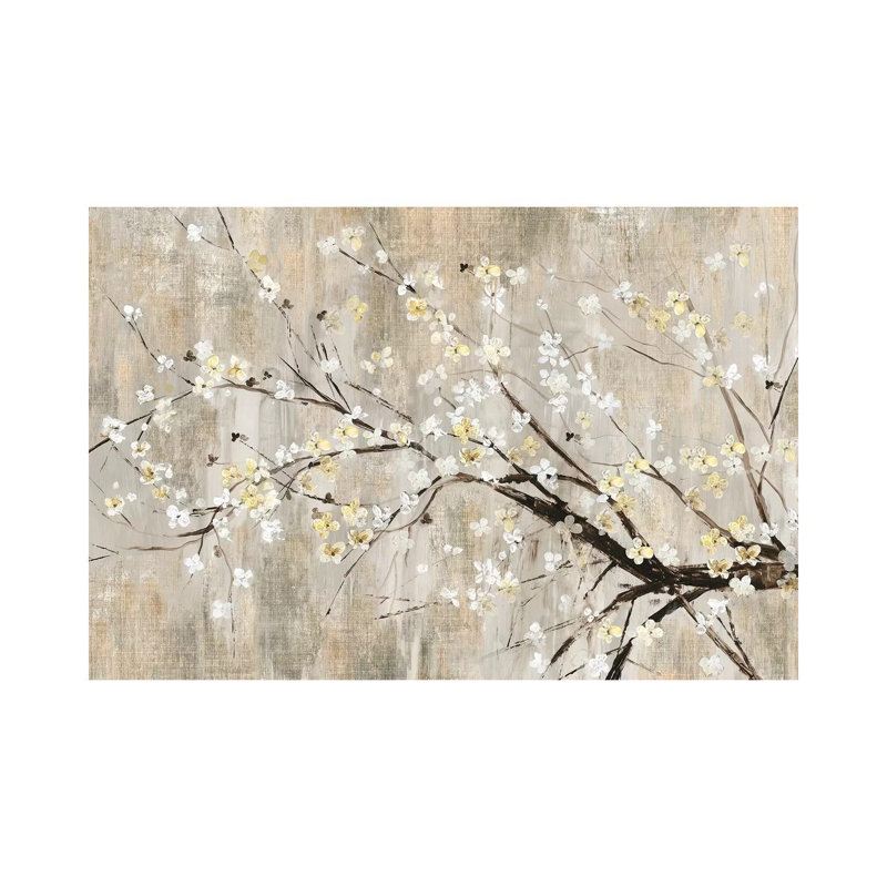 Silver Apple Blooms by Asia Jensen - Wrapped Canvas Gallery-Wrapped Canvas Giclée, 152.5 cm H x 101.5 cm W