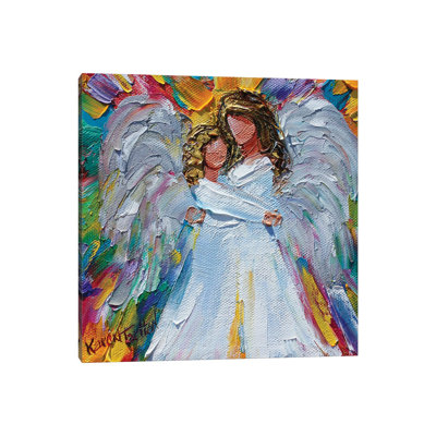 Angel Hugs by Karen Tarlton - Wrapped Canvas Painting