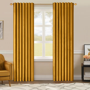 Yellow & Gold Curtains & Drapes You'll Love | Wayfair