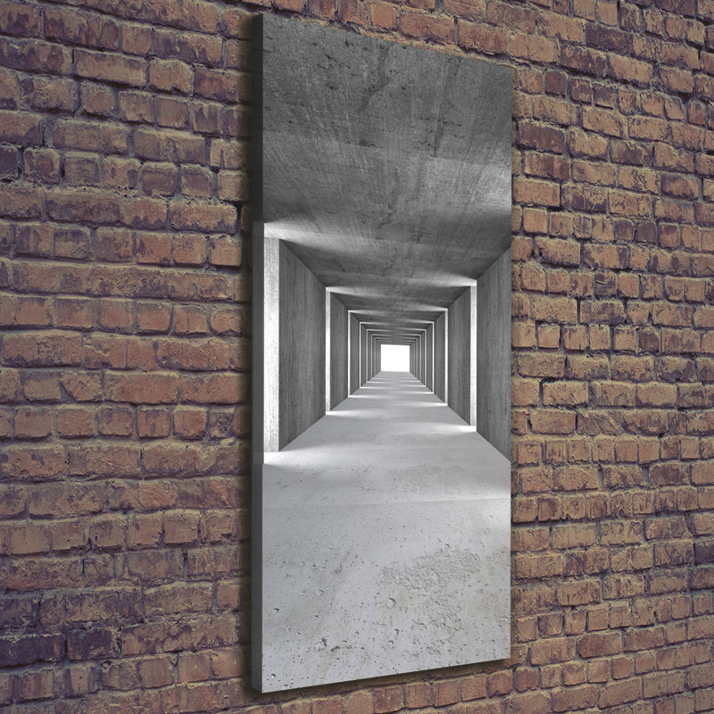 Concrete Tunnel - Wrapped Canvas Print