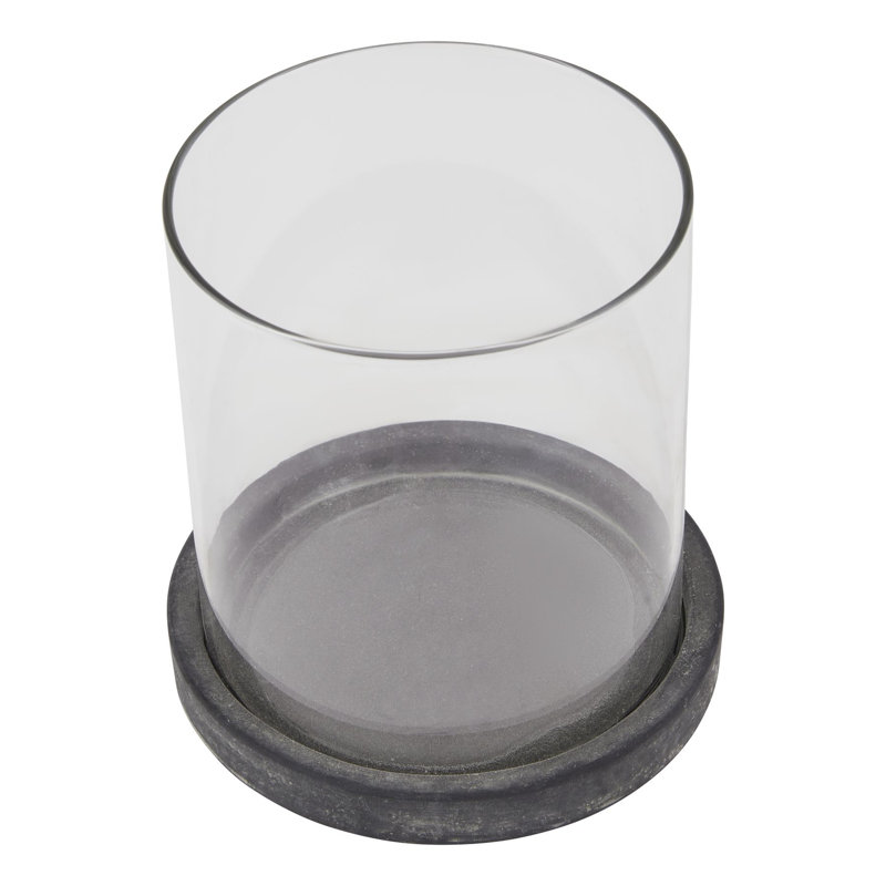Andrian Ceramic Candle Accessories, 14cm H x 14cm W x 14cm D, Grey