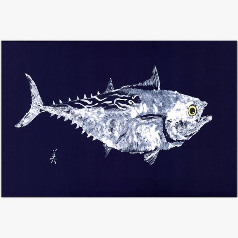Faux germon sur un napperon bleu marine | Inspiré par l'océan , Simple