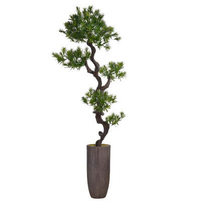 72'' Faux Bonsai Tree in Fiberstone Planter