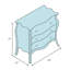 Commode d'appoint 3 tiroirs Growrie