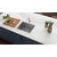 Évier de cuisine encastré en acier inoxydable de calibre 16 Ruvati Workstation-101380361