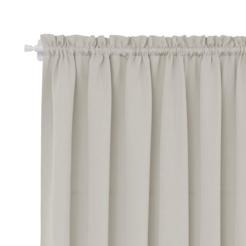 Rideau simple occultant et isolant Penryn, l 25 po x L 72 po, Beige clair