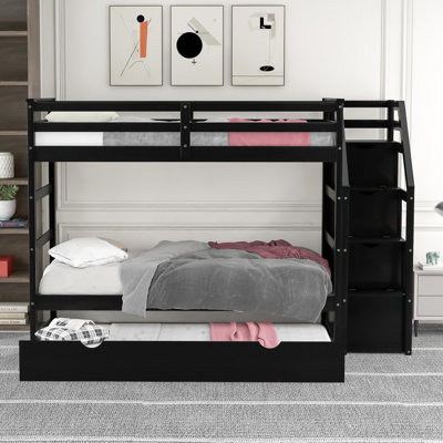 Aeona Standard Bunk Bed with Bookcase by Harriet Bee