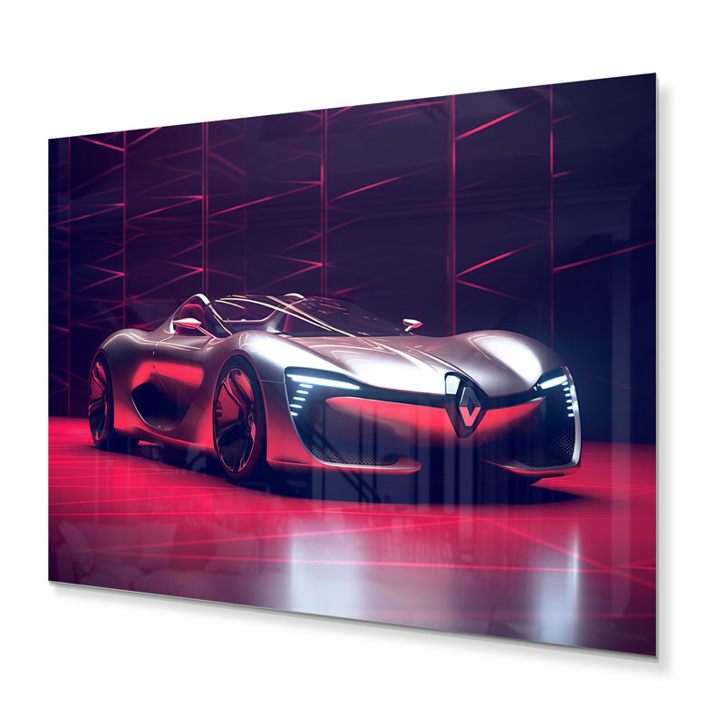 Décoration murale Neon French Exotic Car II - Neon Car, H 16 po x l 32 po x P 1 po