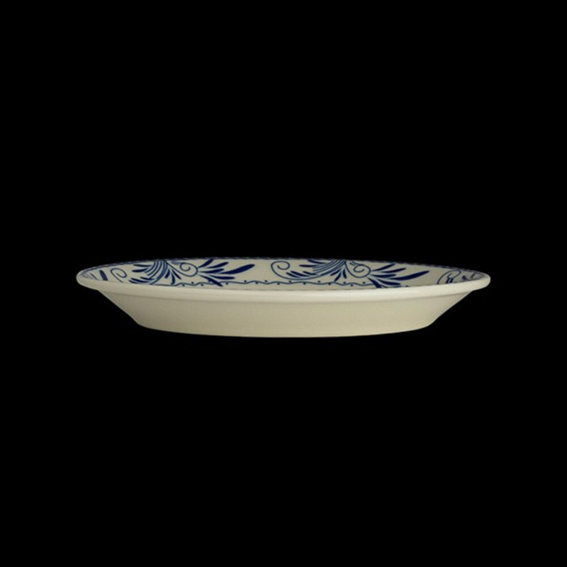 Oval Platter Rolled Edge Blue Mex