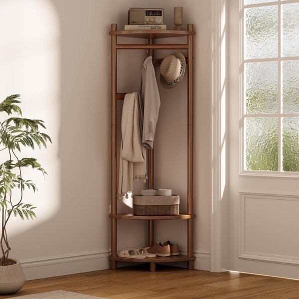 Umbrella Holder For Entryway Abizarch 70 Corner Hall Tree With