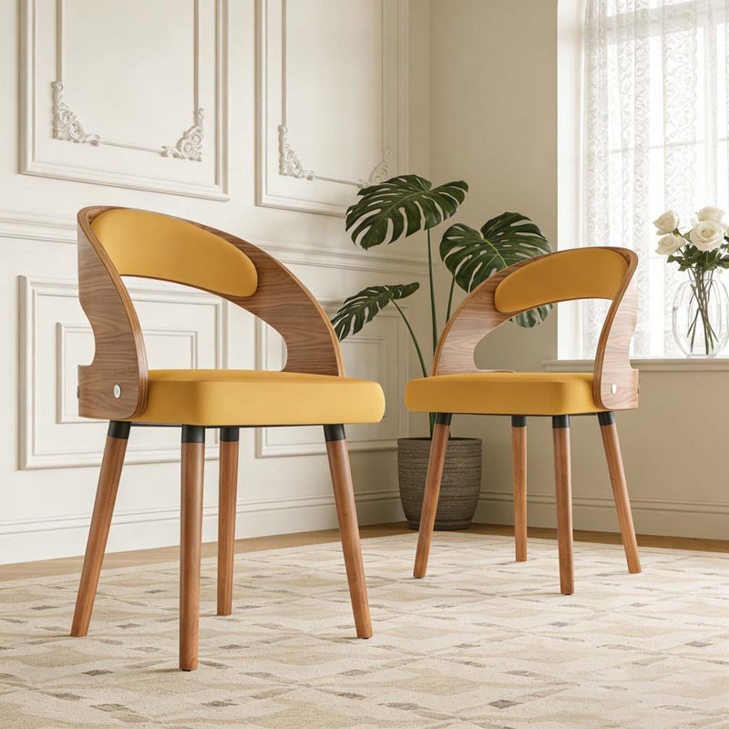 Ensemble de chaises de salle à manger en bois, Gingembre gingembre