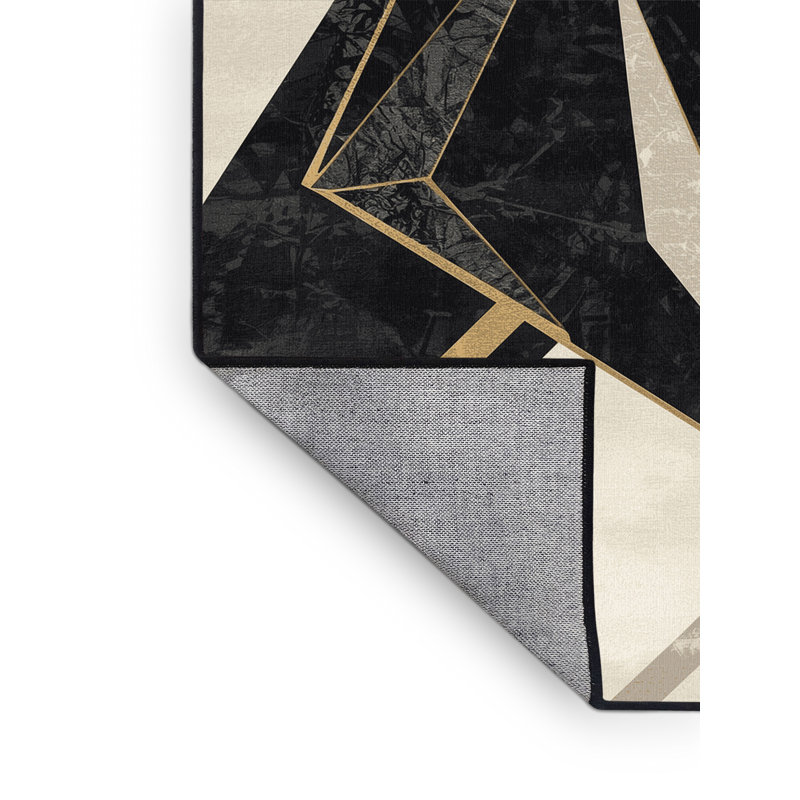 Tapis beige lavable à la machine Hamilton Anubis Glam, 3 X 5
