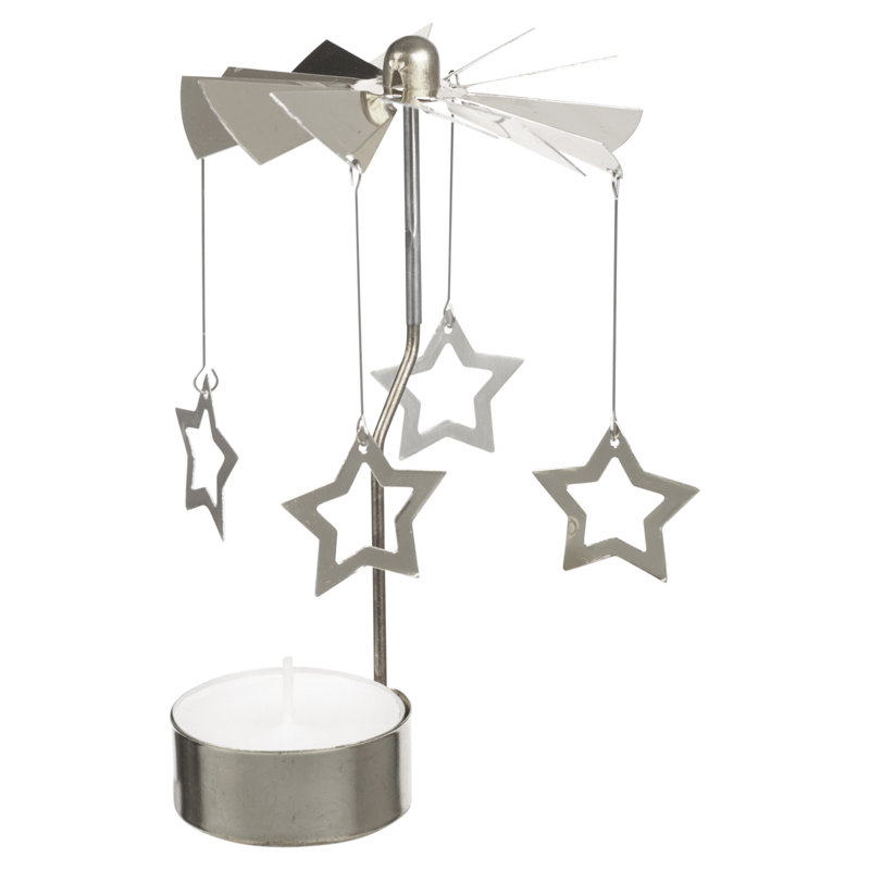 Metal Tabletop Tealight Holder, Silver