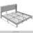 Velvet Platform Wingback Bed-1377122163-1377122124