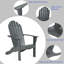 Chaise Adirondack en bois massif Edaline-1802014196
