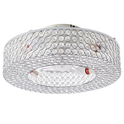 Karnisha 8-layer Crystal Ceiling Fan with Light Kit