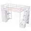 Lit mezzanine simple avec rangement - aucun sommier nécessaire, robuste et amp; Spacieux-1279185908