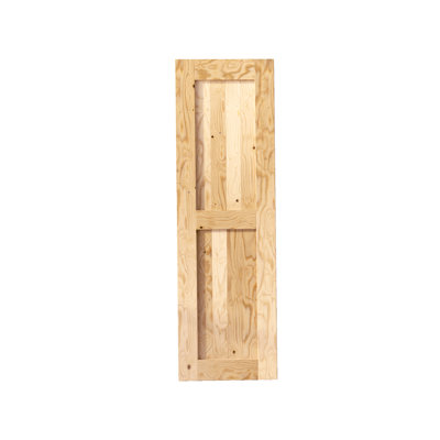 Porte de grange en bois lamellé-collé brut sans ensemble de quincaillerie d'installation