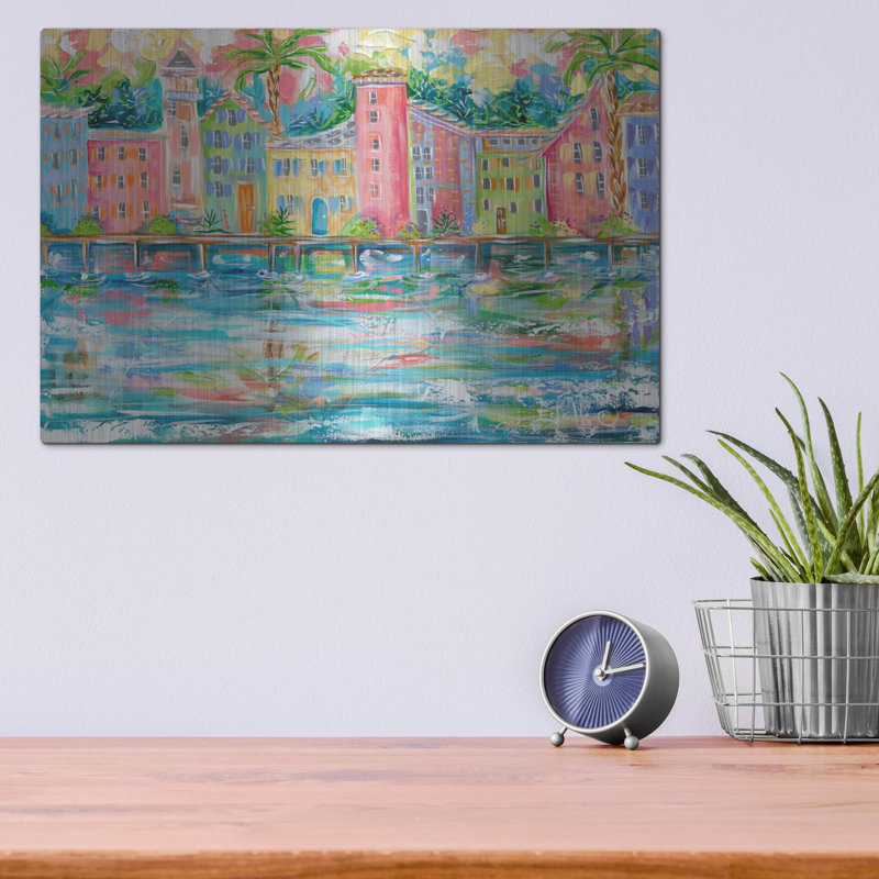 «Dock City» par Estelle Grengs, H 12 po x l 16 po