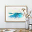 Rolling Ocean Waves in Abstract - Picture Frame Graphic Art Print-55762673-55762674