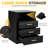 LED Nightstand with Drawers, Wireless Charging, & USB & Type-C Charging Ports-765872792