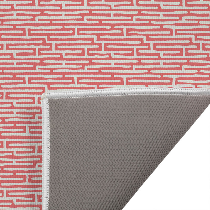 Tapis de toilette rectangulaire absorbant et antidérapant Twilight Labyrinth, 34" W x 21" L, Dusty Rose