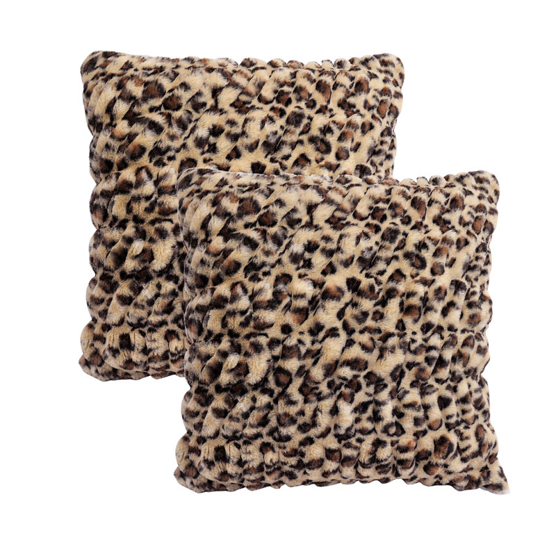 Animal Print Square Cushion Cover