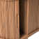 Dragelin Modern Reeded TV Stand with Open Storage
